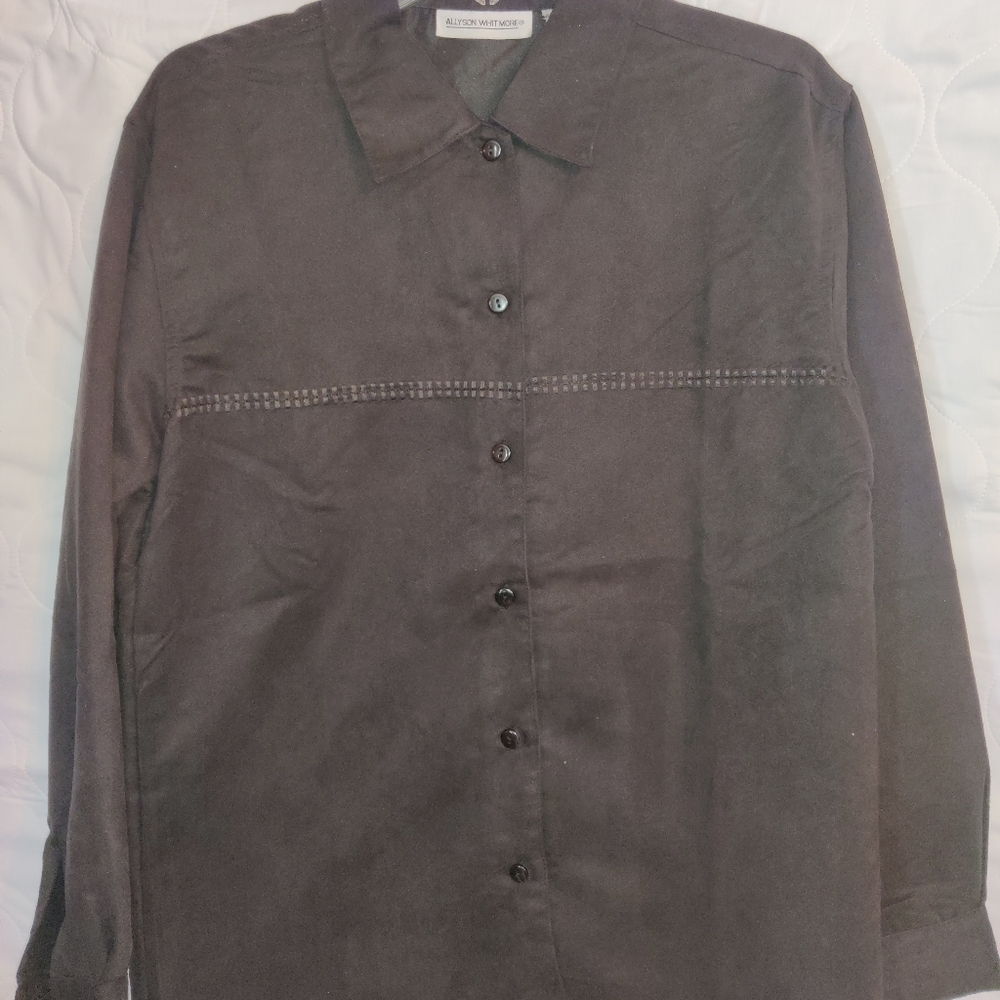 Dark brown button down